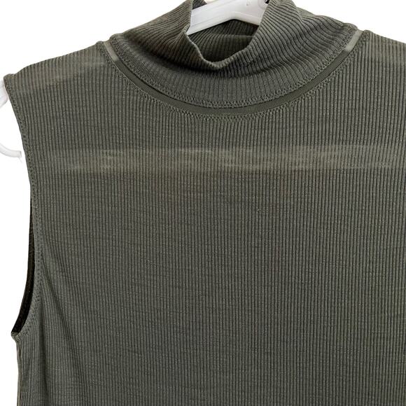rag & bone Sleeveless Mock Neck Ribbed Top Size Small - Picture 2 of 13